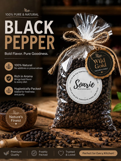 Wild Gold Black Pepper – Premium Quality, 100% Natural
